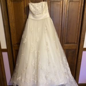 Strapless Beaded & Tulle Wedding Gown